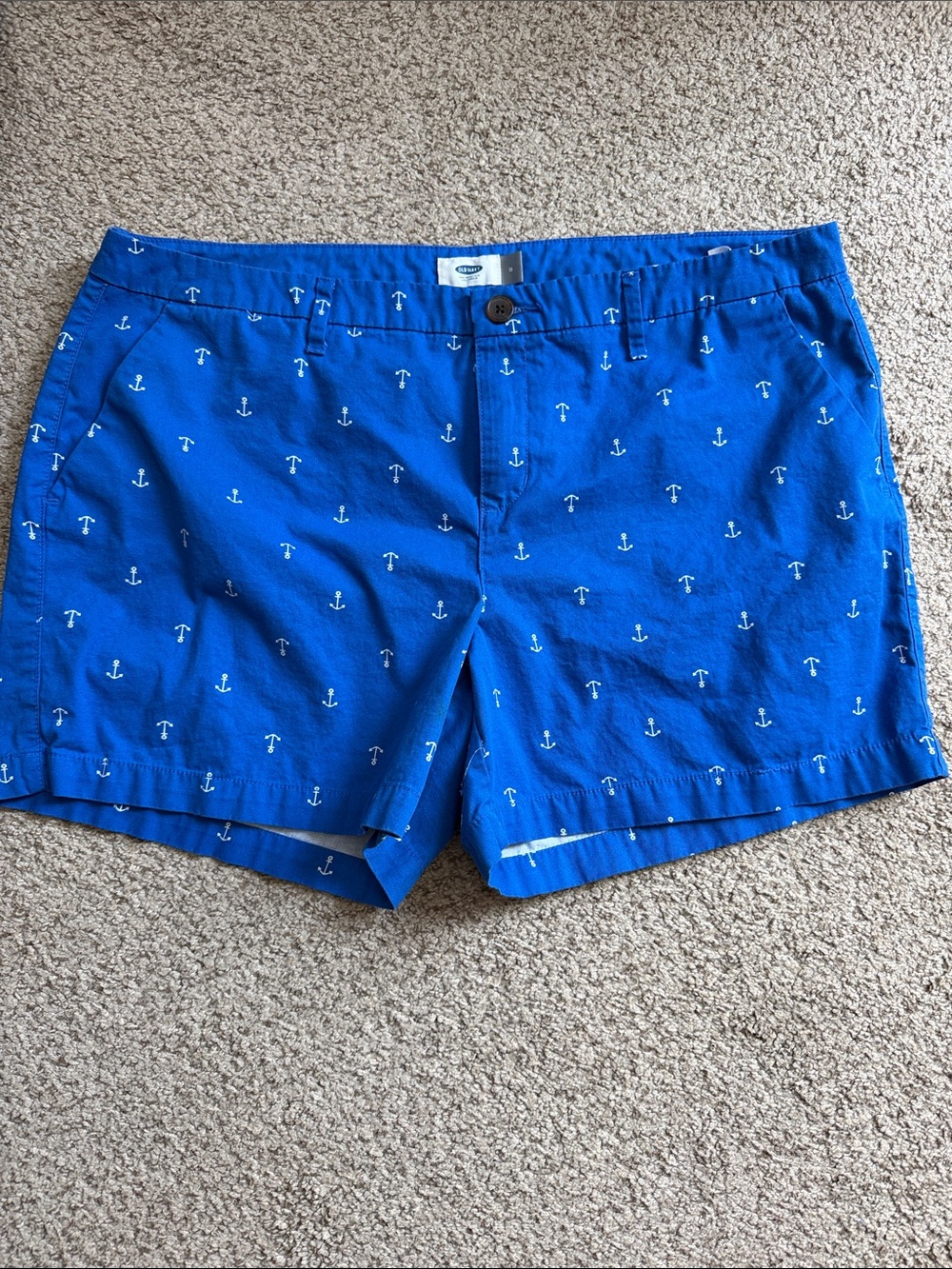 Old Navy Royal Blue Anchor Print Shorts